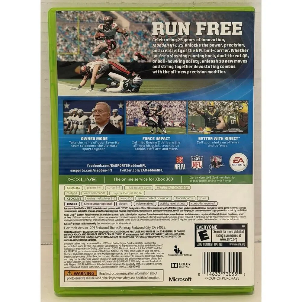 Madden NFL 25 (2014) Microsoft Xbox 360 Game